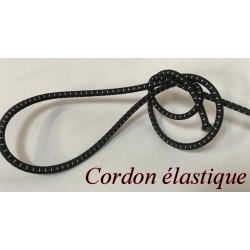 Cordon élastique noir et blanc de 4 mm : Polyvalence créative et utilitaire