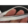 Passepoil Blanc Et Argent 10 mm avec Bourrelet de 2 mm : Élégance Assurée pour Vos Projets