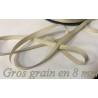 Ruban Gros Grain en 8 mm Beige : Élevez Vos Créations