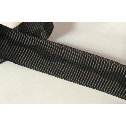 Ruban Gros Grain Marron Imprimé en Noir : Élevez Vos Créations avec Élégance