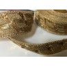 Ruban Brodé Doré OR orné de Sequins doré Pour Décorations Caftans Ceintures Et Customisations.