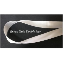 Ruban Satin Blanc en 20 mm Au Mètre Double Face A Coudre Pour La Décoration Et Loisirs Créatifs