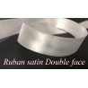 Ruban Satin Blanc en 20 mm Au Mètre Double Face A Coudre Pour La Décoration Et Loisirs Créatifs