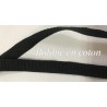 Bolduc Ruban noir en Coton au mètre