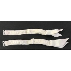 Jarretelles Blanches Pour La fabrication de Lingerie Féminine.