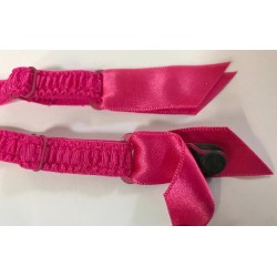 Jarretelles Fushcia Pour La fabrication de Lingerie Féminine.
