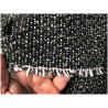 Tissu Style "Chanel" Tweed Noir Au Mètre Haute Couture.