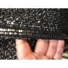 Tissu Style "Chanel" Tweed Noir Au Mètre Haute Couture.