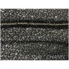 Tissu Style "Chanel" Tweed Noir Au Mètre Haute Couture.