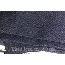 Tissu jeans Brut Epais Bleu au mètre