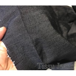Tissu jeans Brut Epais Noir Couture au mètre