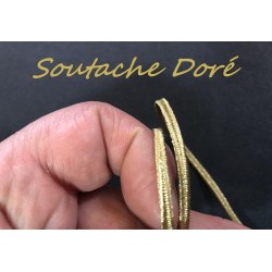 Galon Soutache doré or Lamé Au Mètre pour la couture.
