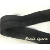 Biais Lycra en mousseline Noir Mat , ruban pré-plié extensible pour Lingerie Et Customisations de vêtements Elasthanne