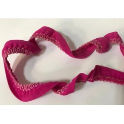 Ruban FrouFrou Rose lycra stretch au Mètre : pour lingerie et maillots de bains