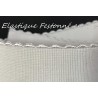 élastique Festonné Blanc en 4 cm de large - Elastique Plat Au Mètre en 40 mm Blanc Pour lingerie et couture