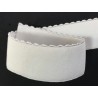 élastique Festonné Blanc en 4 cm de large - Elastique Plat Au Mètre en 40 mm Blanc Pour lingerie et couture