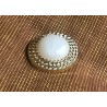 Bouton Style Chanel Doré intérieur Nacre en Diamètre 25 mm Couture.