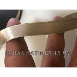 Ruban Satin Blanc En 15 mm / 1,5 Cm Au Mètre Pour Décorations Et Loisirs Créatifs