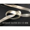 Ruban Satin Blanc En 15 mm / 1,5 Cm Au Mètre Pour Décorations Et Loisirs Créatifs