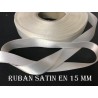 Ruban Satin Blanc En 15 mm / 1,5 Cm Au Mètre Pour Décorations Et Loisirs Créatifs
