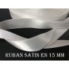Ruban Satin Blanc En 15 mm / 1,5 Cm Au Mètre Pour Décorations Et Loisirs Créatifs