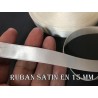 Ruban Satin Blanc En 15 mm / 1,5 Cm Au Mètre Pour Décorations Et Loisirs Créatifs