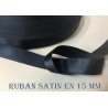 Ruban Satin Bleu Marine En 15 mm / 1,5 Cm Au Mètre Pour Décorations Et Loisirs Créatifs