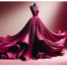Satin Duchesse Fuschia Haute Couture Au Mètre