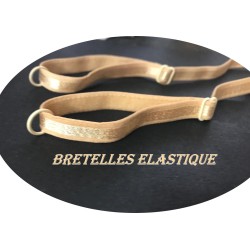 Bretelle Elastique Soutien Gorge en 10 mm Nude - Peau