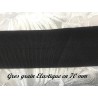 Gros Grain Stretch- Elastique en 50 mm Noir Uni A Coudre :  Élégance et Créativité au Mètre
