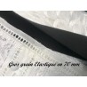 Gros Grain Stretch- Elastique en 50 mm Noir Uni A Coudre :  Élégance et Créativité au Mètre