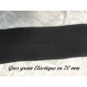 Gros Grain Stretch- Elastique en 50 mm Noir Uni A Coudre :  Élégance et Créativité au Mètre