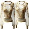 Dentelle Brodé Doré Or Au Mètre Couture : L'Élégance Scintillante en Filigrane"