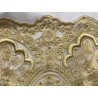 Dentelle Brodé Doré Or Au Mètre Couture : L'Élégance Scintillante en Filigrane"
