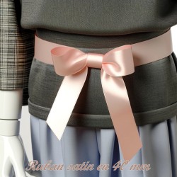 Ruban Satin Rose En 40 mm Au Mètre A Coudre Pour La Décoration Et Loisirs Créatifs