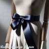 Ruban Satin Bleu Marine En 40 mm Au Mètre A Coudre Pour La Décoration Et Loisirs Créatifs