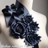Ruban Satin Bleu Marine En 40 mm Au Mètre A Coudre Pour La Décoration Et Loisirs Créatifs