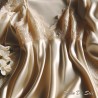 Satin de Soie Ivoire Haute Couture au Mètre.