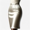 Satin de Soie Ivoire Haute Couture au Mètre.