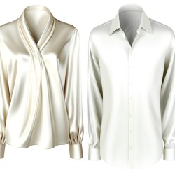 Satin de Soie Ivoire Haute Couture au Mètre.