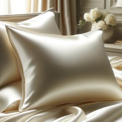 Satin de Soie Ivoire Haute Couture au Mètre.