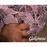 Dentelle Guipure Vieux Rose Au Mètre En Grande Largeur, Pour La  Créations De Robes De Cerémonies Et Lingerie.