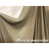 Tissu Plissé en Mousseline Beige kaki Couture Au Mètre