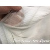 Mousseline de Soie Ivoire Lycra Stretch Couture Au Mètre.