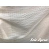 Mousseline de Soie Ivoire Lycra Stretch Couture Au Mètre.