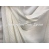 Mousseline de Soie Ivoire Lycra Stretch Couture Au Mètre.