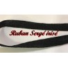 Ruban Sergé Noir irisé Au Mètre En 15 mm En coton  A Coudre Pour Loisirs Créatifs Et Décorations.