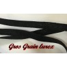 Ruban Gros Grain En 10 mm Lurex Noir  A Coudre : Idéal pour Vos Loisirs Créatifs et Décorations"
