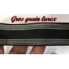 Ruban Gros Grain En 30 mm Lurex Noir A Coudre : Idéal pour Vos Loisirs Créatifs et Décorations"