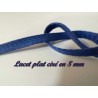 Lacet Bleu Indigo plat Ciré Coton Au Mètre pour Loisirs Créatifs